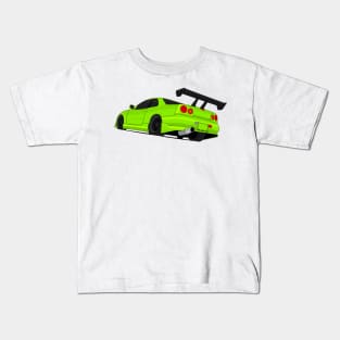 SKYLINE GTR R34 LIME Kids T-Shirt